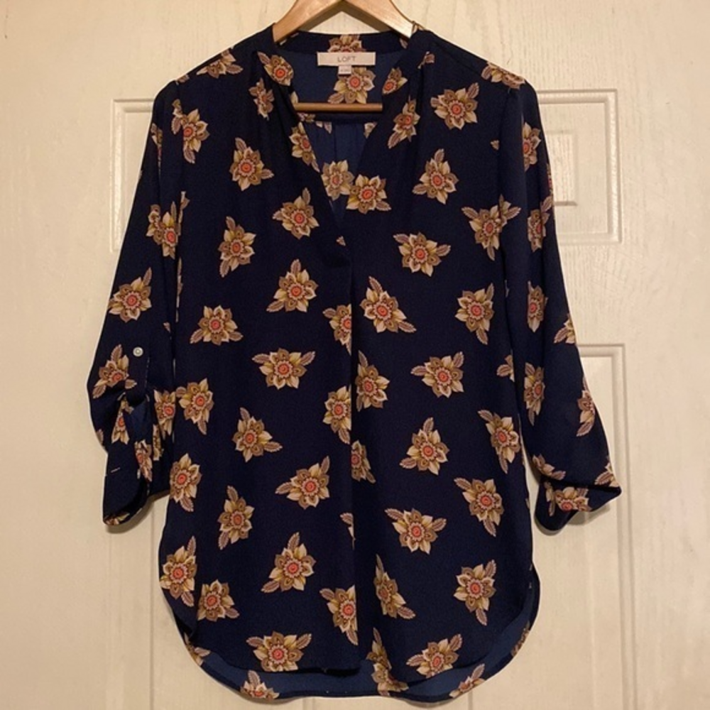 Loft Floral‎ Print Top
